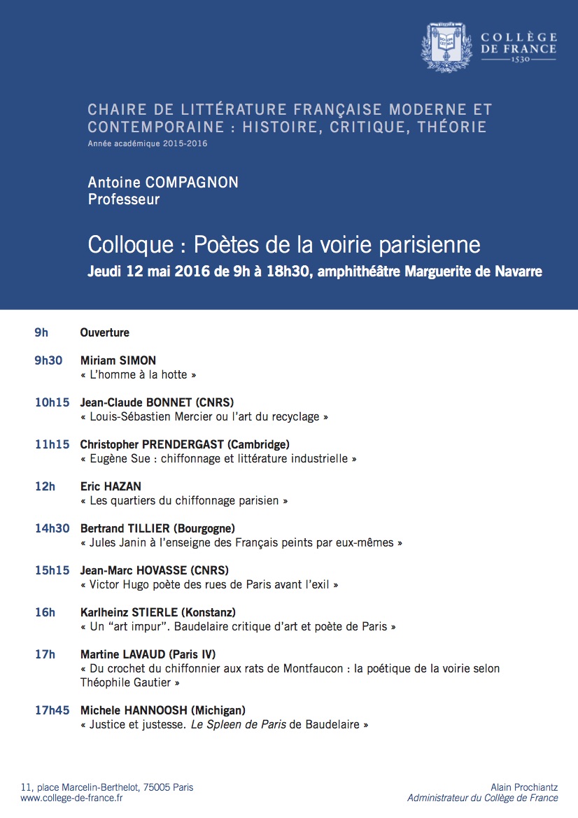 Antoine Compagnon - Colloque 2016[2]